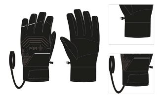 Ski gloves Kilpi SKIMI-U Black 3