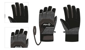 Ski Gloves Kilpi SKIMI-U Dark Grey 4
