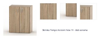 Skrinka Tempo Asistent New 11 - dub sonoma 1