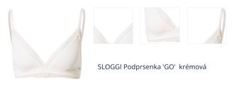 SLOGGI Podprsenka 'GO Ribbed'  krémová 1