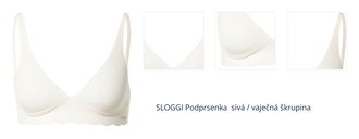 SLOGGI Podprsenka 'ZERO Microfibre 2.0 H'  sivá / vaječná škrupina 1