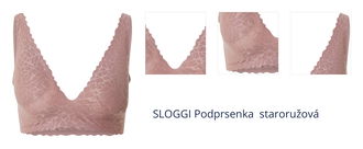 SLOGGI Podprsenka 'Zero Feel Lace 2.0'  staroružová 1