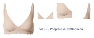 SLOGGI Podprsenka 'ZERO Microfibre 2.0 H'  svetlohnedá 1