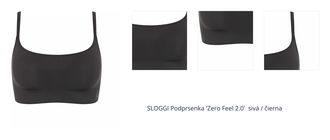 SLOGGI Podprsenka 'Zero Feel 2.0'  sivá / čierna 1