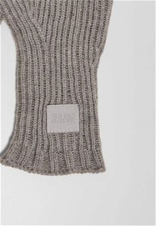 Smart gloves made of a knitted heather grey wool blend 9