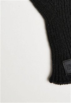 Smart gloves made of knitted wool blend black 8