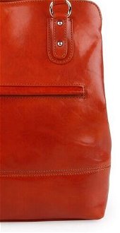 Sněžka Náchod Dámský kožený batoh/kabelka přes rameno 5095 - oranžová 9