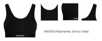 SNOCKS Podprsenka  čierna / biela 1