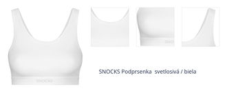 SNOCKS Podprsenka  svetlosivá / biela 1