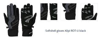 Softshell gloves Kilpi ROT-U black 1