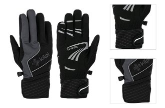 Softshell gloves Kilpi ROT-U black 3