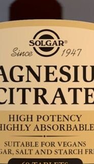 Solgar Magnesium Citrát 200 mg 60 tbl. 3
