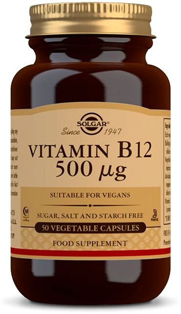 Solgar Vitamin B12 500 mcg 50 caps.