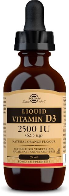 Solgar Vitamin D3 2500 IU, 59 ml