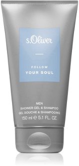 s.Oliver Follow Your Soul Men sprchový gél a šampón 2 v 1 pre mužov 150 ml