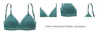 s.Oliver Podprsenka 'Bralette'  petrolejová 1