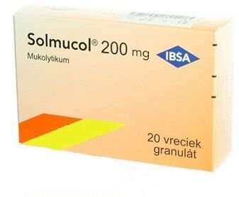 Solmucol 200 mg granulát 20 ks