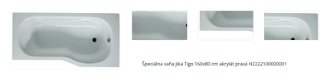Špeciálna vaňa Jika Tigo 160x80 cm akrylát pravá H2222100000001 1