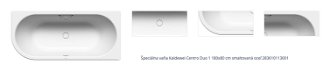 Špeciálna vaňa Kaldewei Centro Duo 1 180x80 cm smaltovaná oceľ 283610113001 1