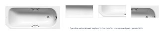 Špeciálna vaňa Kaldewei Saniform V1 Star 160x70 cm smaltovaná oceľ 134030003001 1