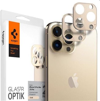 Spigen ochranné sklo na fotoaparát pre iPhone 13 Pro/13 Pro Max, zlaté