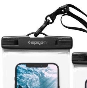 Univerzálne vodeodolné puzdro Spigen Velo A601 pre smartfóny, 2 kusy, transparentná 6