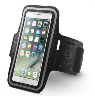 Univerzálne športové puzdro Spigen Velo A700 pre smartfóny Armband 6", čierna 2