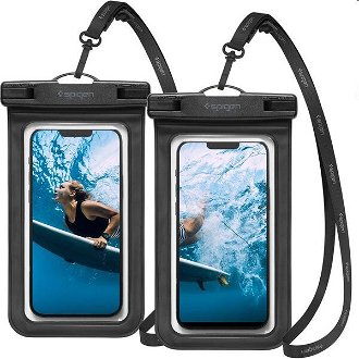 Spigen vodotesné puzdro Aqua Shield WaterProof Case A601, 2 kusy, čierne