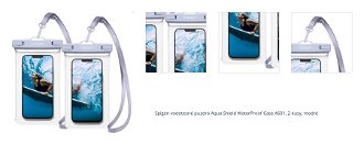 Vodotesné puzdro Spigen Aqua Shield WaterProof Case A601, 2 kusy, modrá 1