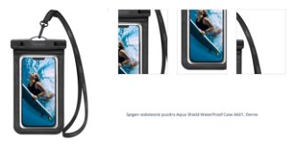 Vodotesné puzdro Spigen Aqua Shield WaterProof Case A601, čierna 1