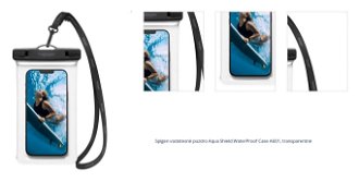 Spigen vodotesné puzdro Aqua Shield WaterProof Case A601, transparentné 1