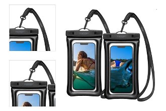 Vodotesné puzdro Spigen Aqua Shield WaterProof Floating Case A610, 2 kusy, čierna 4