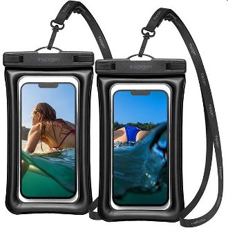 Vodotesné puzdro Spigen Aqua Shield WaterProof Floating Case A610, 2 kusy, čierna 2