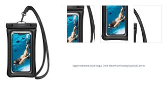 Vodotesné puzdro Spigen Aqua Shield WaterProof Floating Case A610, čierna 1