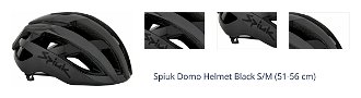 Spiuk Domo Helmet Black S/M (51-56 cm) Prilba na bicykel 1