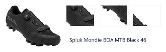Spiuk Mondie BOA MTB Black 46 Pánska cyklistická obuv 1