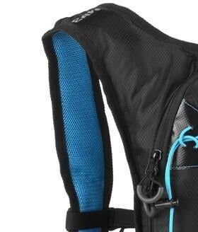 Spokey SPRINTER Sports, cycling and running backpack 5 l, blue/clear, waterproof 6