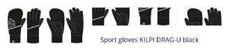 Sport gloves KILPI DRAG-U black 1