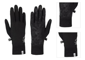 Sport running gloves Kilpi CASPI-U black 3