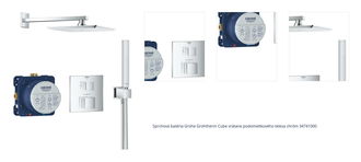 Sprchová batéria Grohe Grohtherm Cube vrátane podomietkového telesa chróm 34741000 1