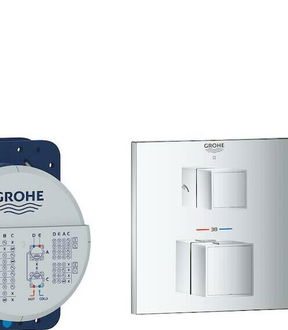 Sprchová batéria Grohe Grohtherm Cube vrátane podomietkového telesa chróm 34741000 5