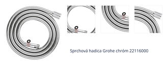 Sprchová hadica Grohe chróm 22116000 1