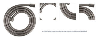 Sprchová hadica Grohe so zámkom proti pretočeniu Hard Graphite G28388A00 1