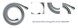 Sprchová hadica Hansgrohe chróm 28622000 1