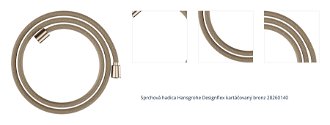 Sprchová hadica Hansgrohe Designflex kartáčovaný bronz 28260140 1