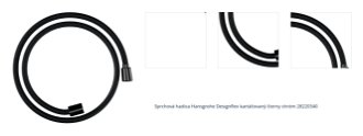 Sprchová hadica Hansgrohe Designflex kartáčovaný čierny chróm 28220340 1