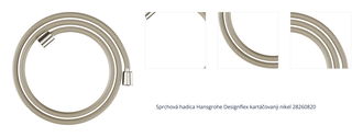 Sprchová hadica Hansgrohe Designflex kartáčovaný nikel 28260820 1