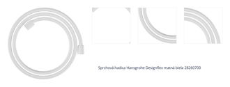 Sprchová hadica Hansgrohe Designflex matná biela 28260700 1