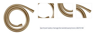 Sprchová hadica Hansgrohe kartáčovaný bronz 28272140 1