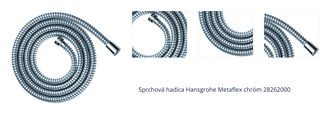 Sprchová hadica Hansgrohe Metaflex chróm 28262000 1